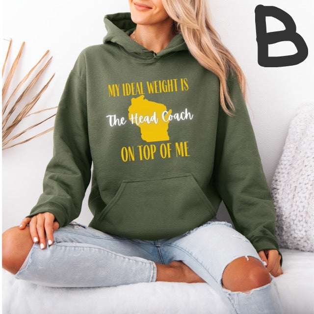 Game Day in Wisconsin Sweatshirt | Green & Gold State Design