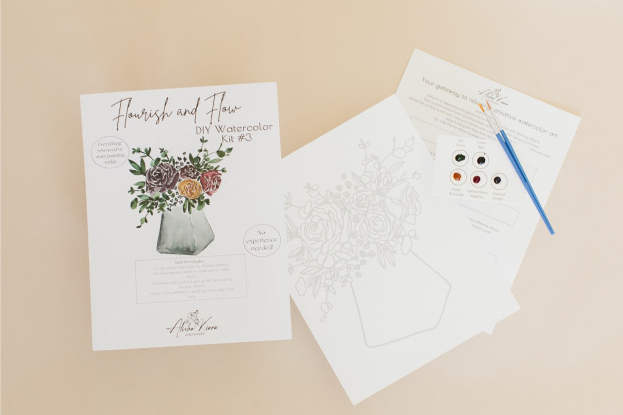 Flourish & Flow DIY Watercolor Kit