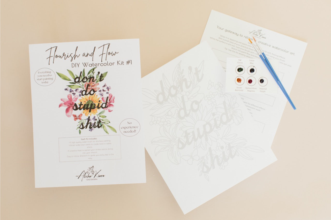 Flourish & Flow DIY Watercolor Kit