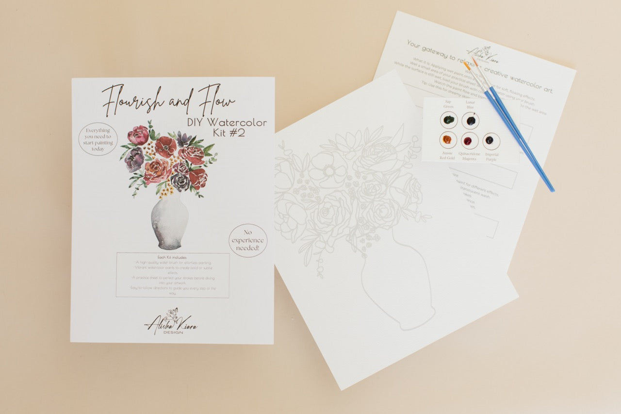 Flourish & Flow DIY Watercolor Kit