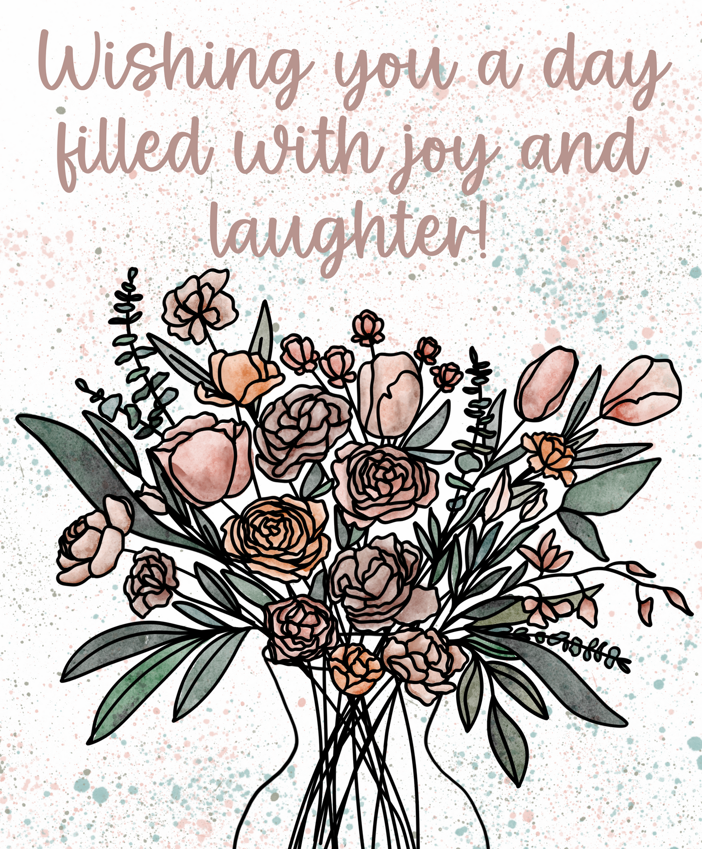 Greeting Card - Joy and laughter