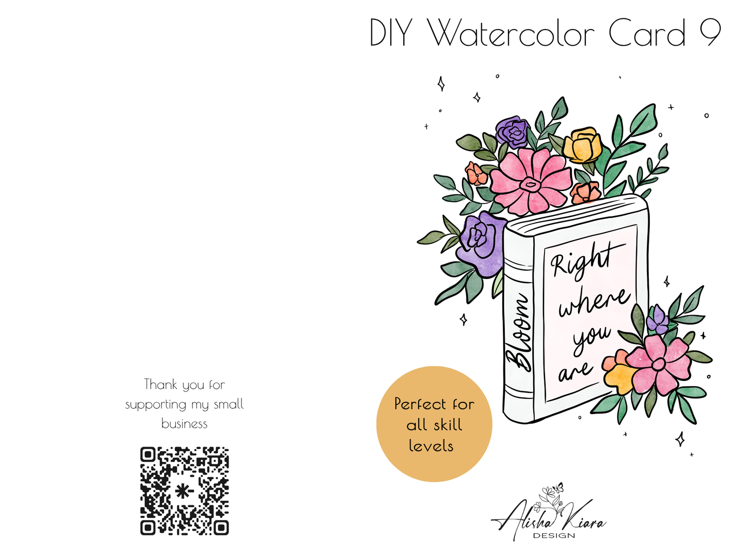 DIY watercolor card kit