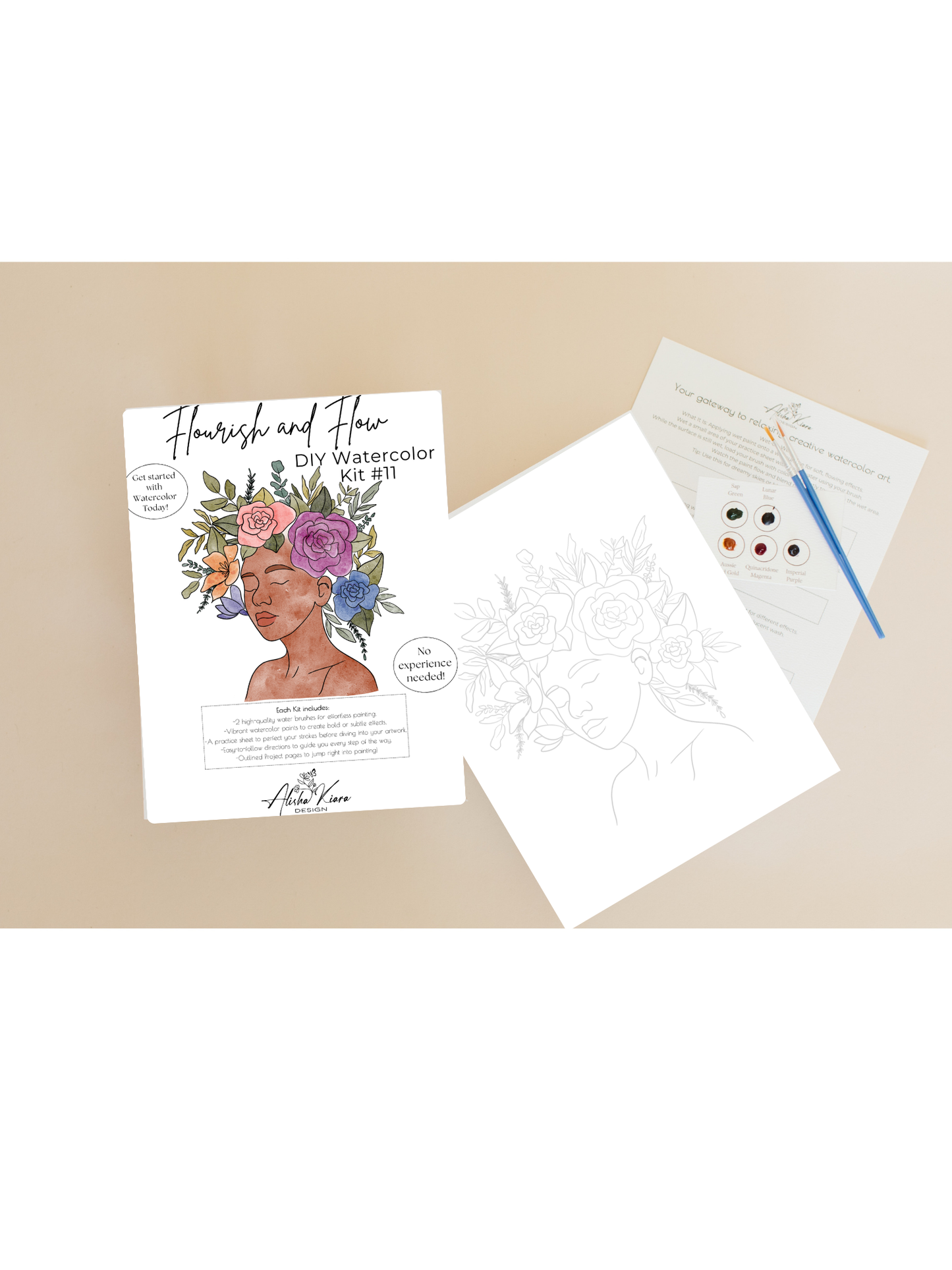 Flourish & Flow DIY Watercolor Kit