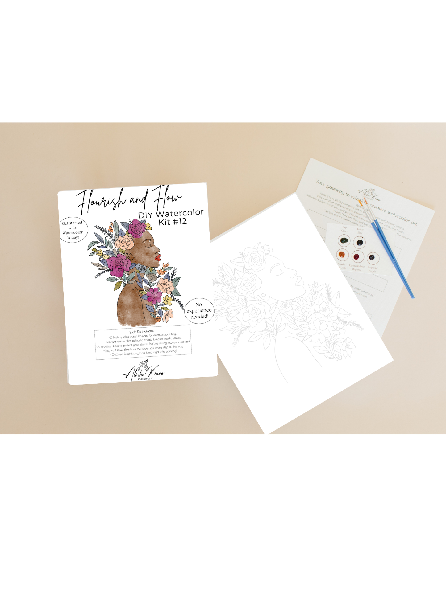 Flourish & Flow DIY Watercolor Kit