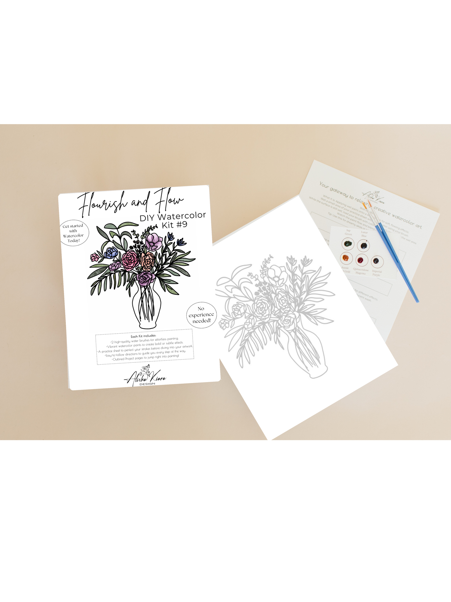 Flourish & Flow DIY Watercolor Kit