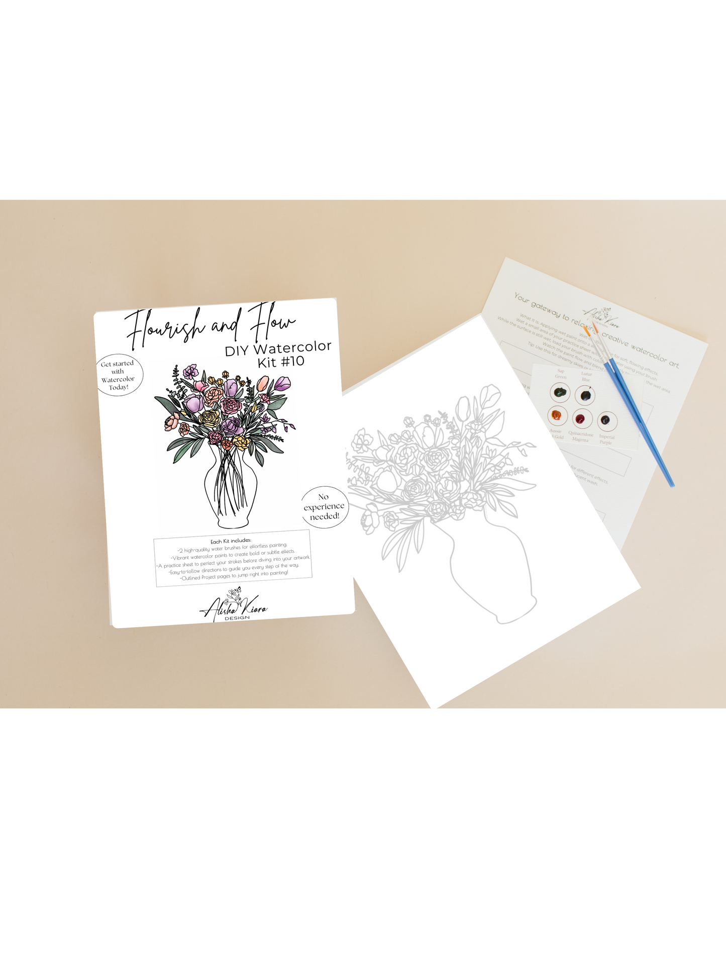 Flourish & Flow DIY Watercolor Kit