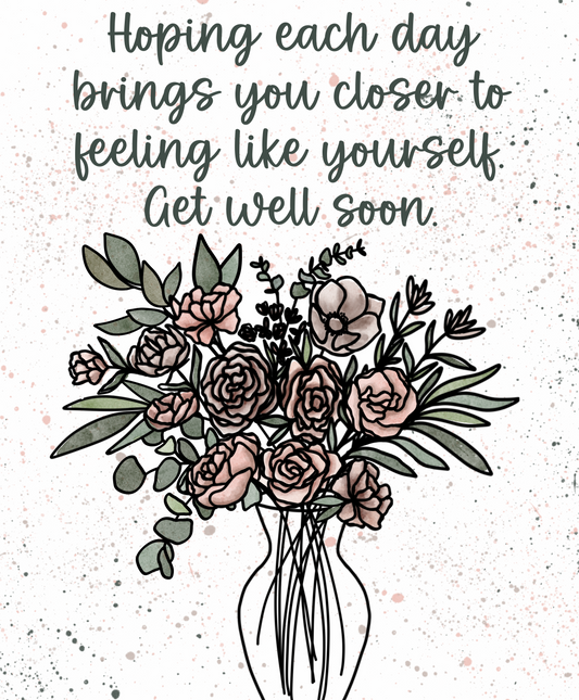 Greeting Card - get well soon