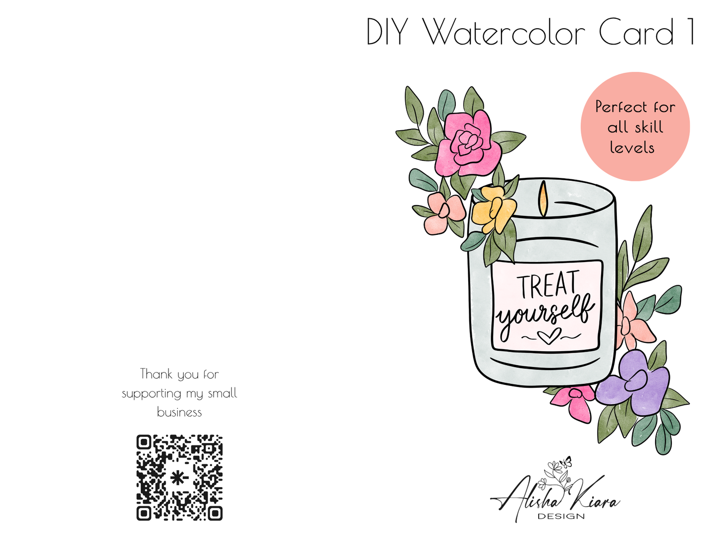 DIY watercolor card kit