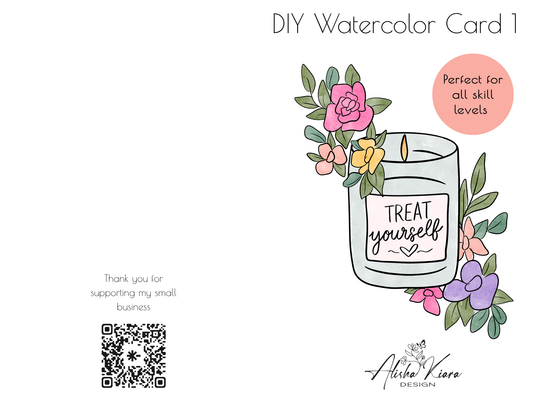 DIY watercolor card kit