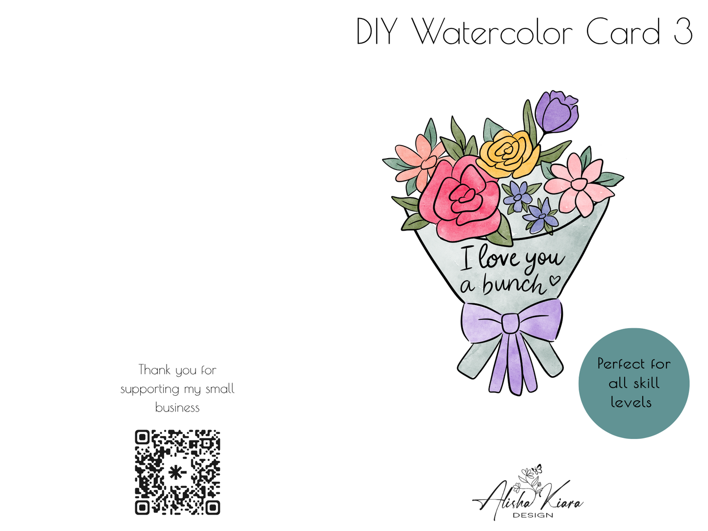 DIY watercolor card kit