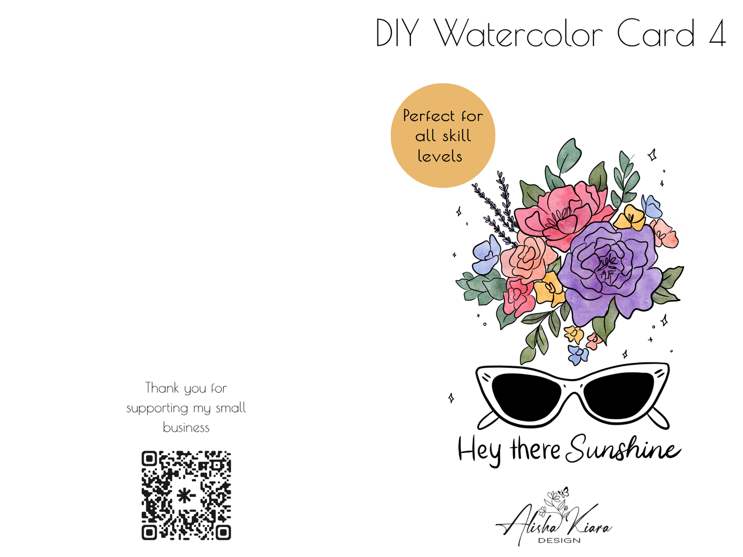 DIY watercolor card kit