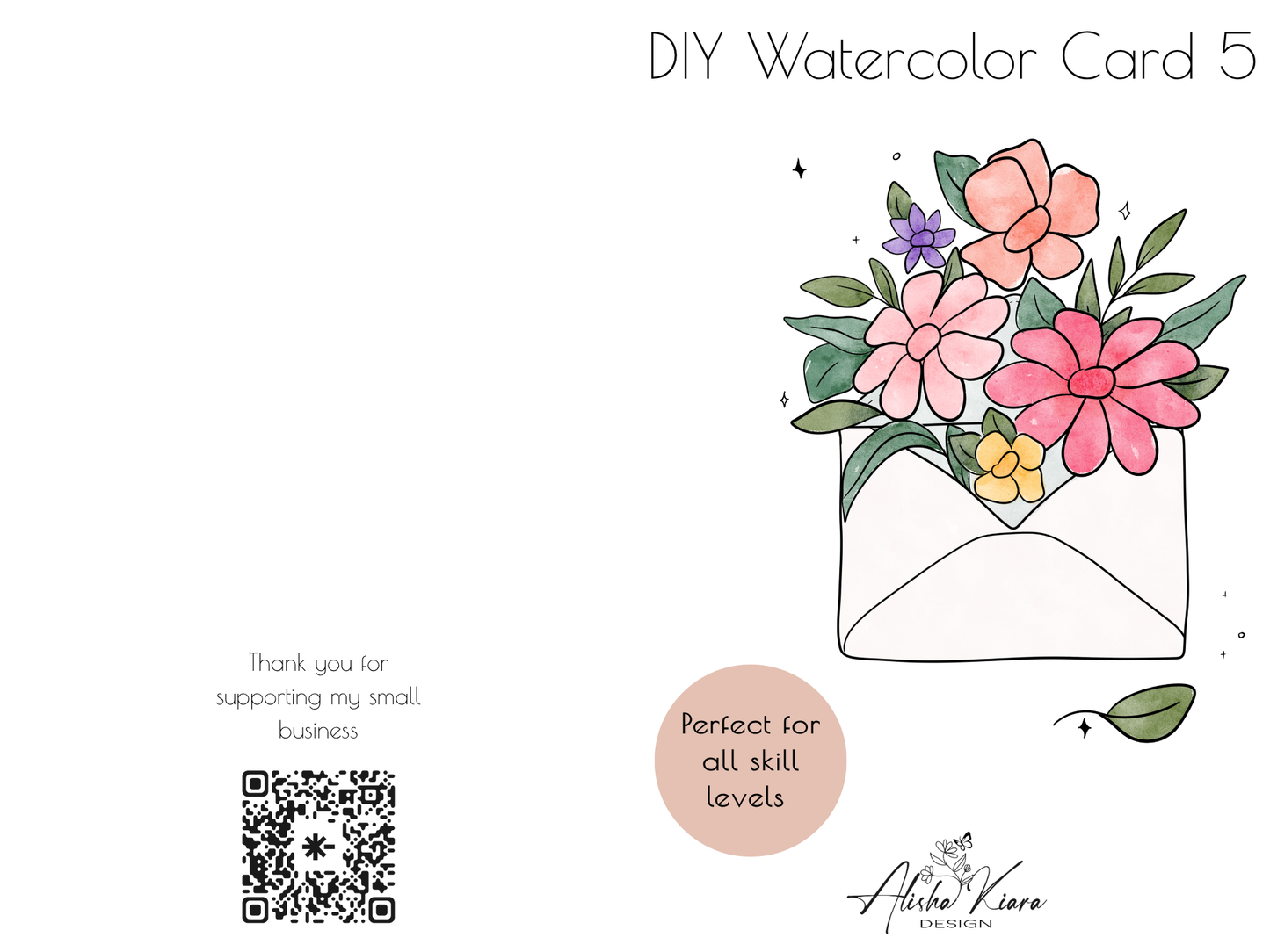 DIY watercolor card kit