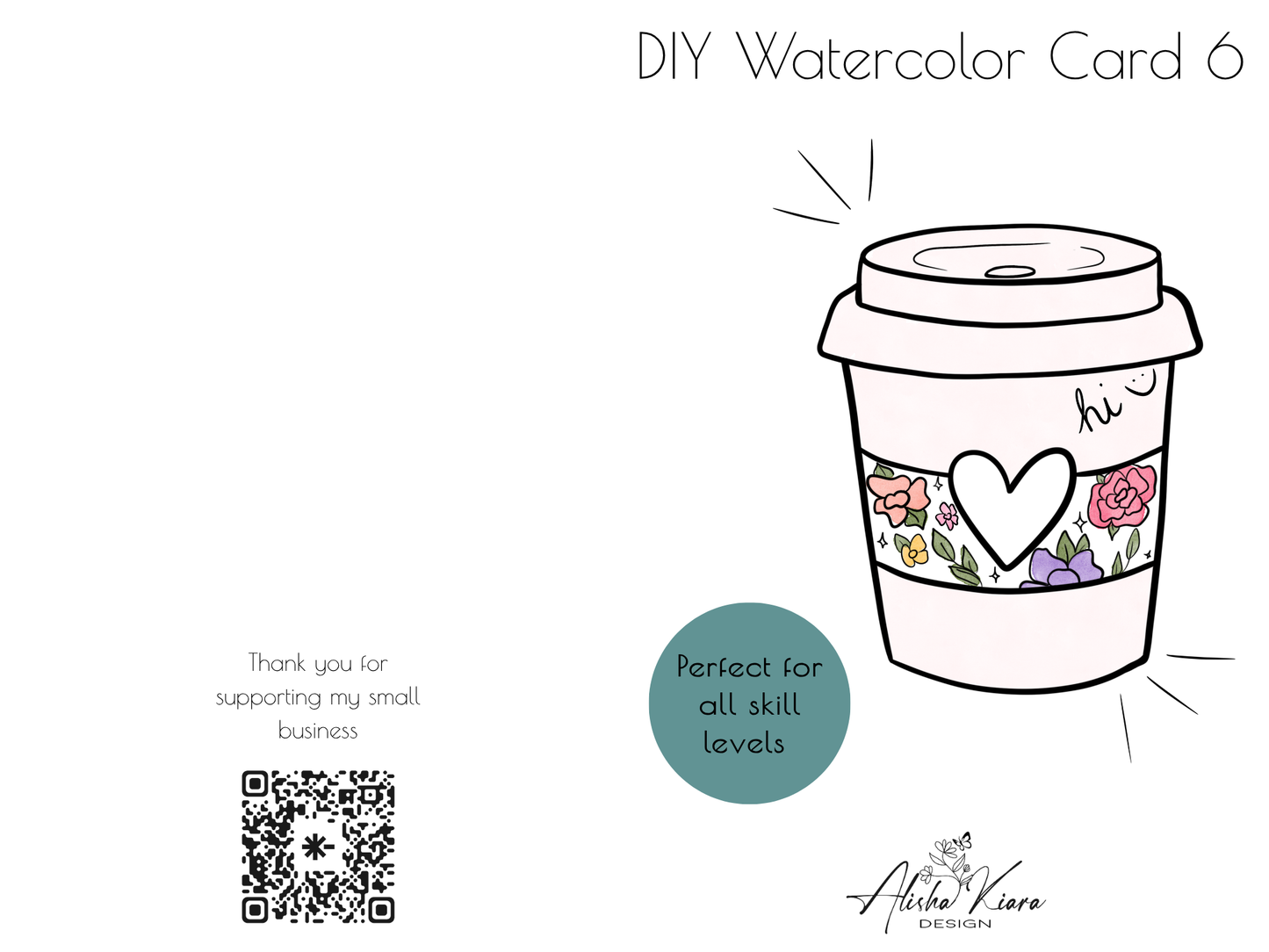 DIY watercolor card kit