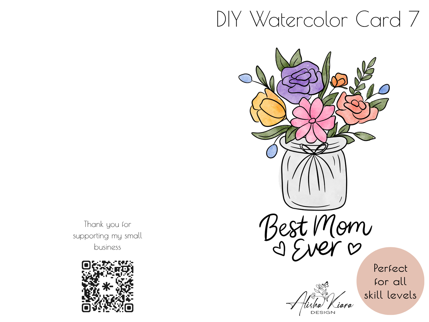 DIY watercolor card kit