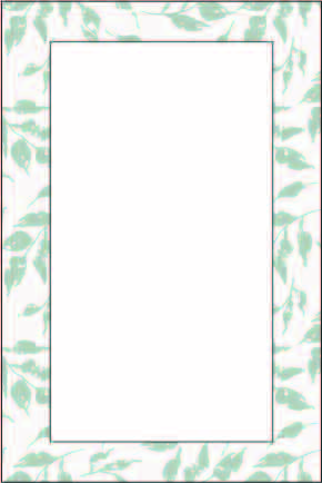 Notepad - Turquoise Leaf Watercolor